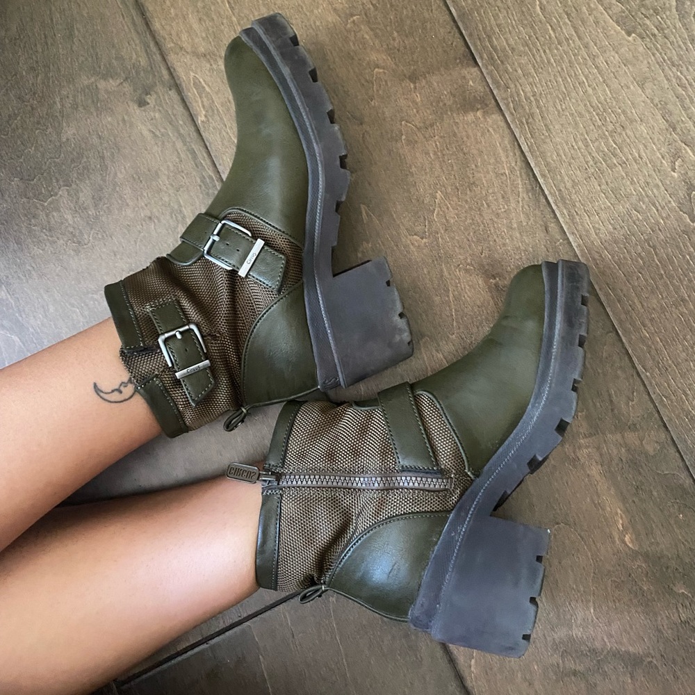 COPY Green Ankle Boots Sam Edelman Circus